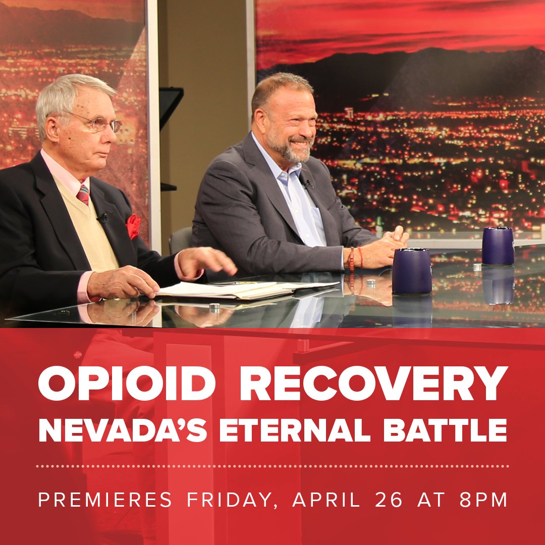 VegasRecovery's tweet image. As the opioid crisis continues to grow, what recovery options are available to victims? @drmelpohl along with other recovery professionals discuss this issue on Nevada Week TONIGHT!
Tune in on @VegasPBS, Las Vegas, NV local Channel 10 at 8:00 p.m. (PT) to watch this discussion.