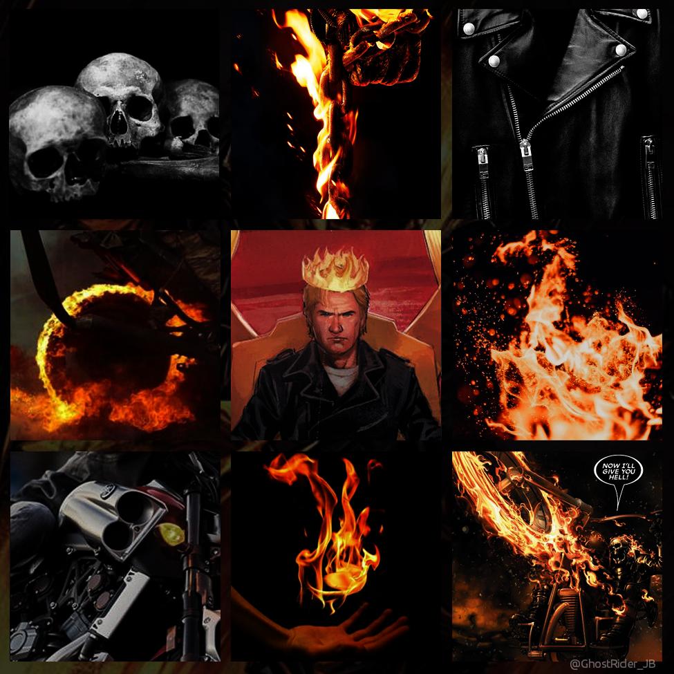 GhostRider_JB's tweet image. Johnathon 'Johnny' Blaze
     
 • Motorcycle Stunt
 • Ghost Rider 
 • Lord of Hell
    
     Ｖｅｎｇｅａｎｃｅ 💀🔥⛓

#Marvel #GhostRider