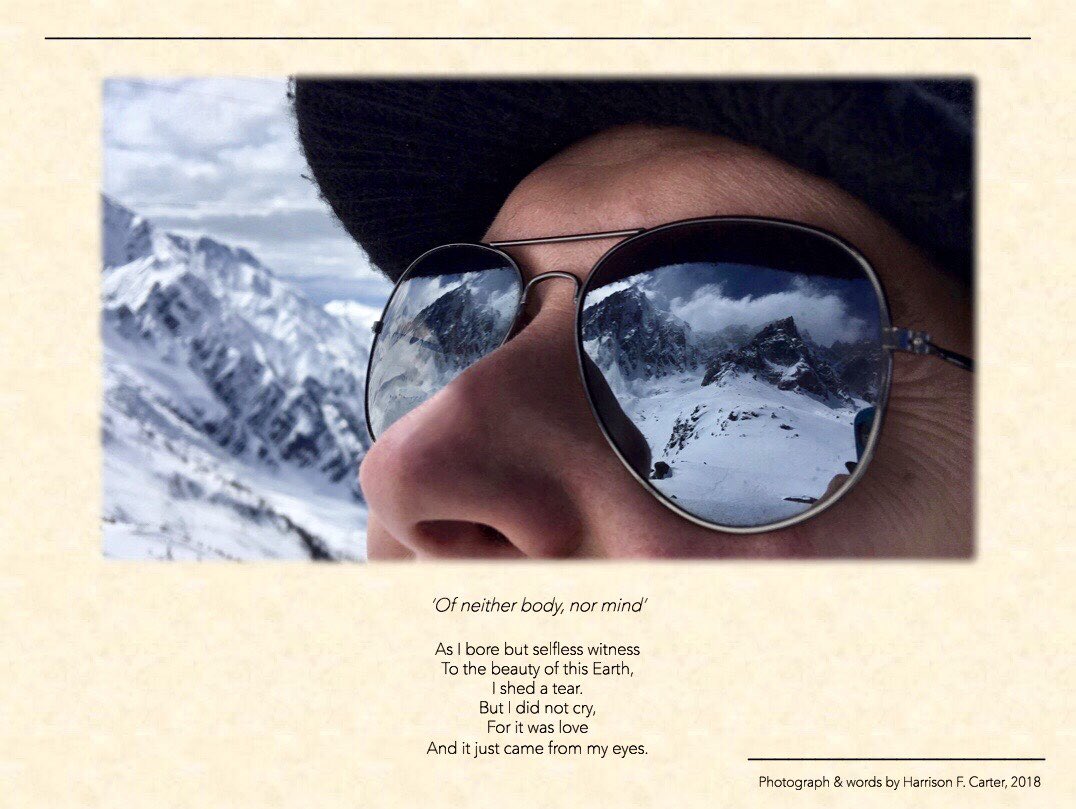 We love this next #FeelinGoodFriyay submission titled “Of Nether Body, Nor Mind”, sent to us by Harrison F. Carter <a href="/InCreativeMind/">Tyrell Moore</a>. This lovely poem and creative photography perfectly capture the beauty and majesty of Planet Earth! 🌍
