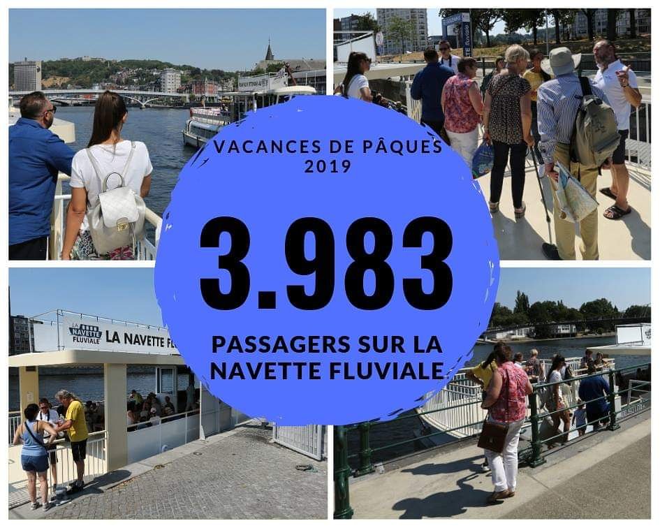 SevLiv's tweet photo. 3.983 passagers ont embarqué sur la navette fluviale liégeoise durant les vacances de Pâques ! ⛴👍🏻🌞 https://t.co/miBXG6HBia https://t.co/wLfJ4RwoBA