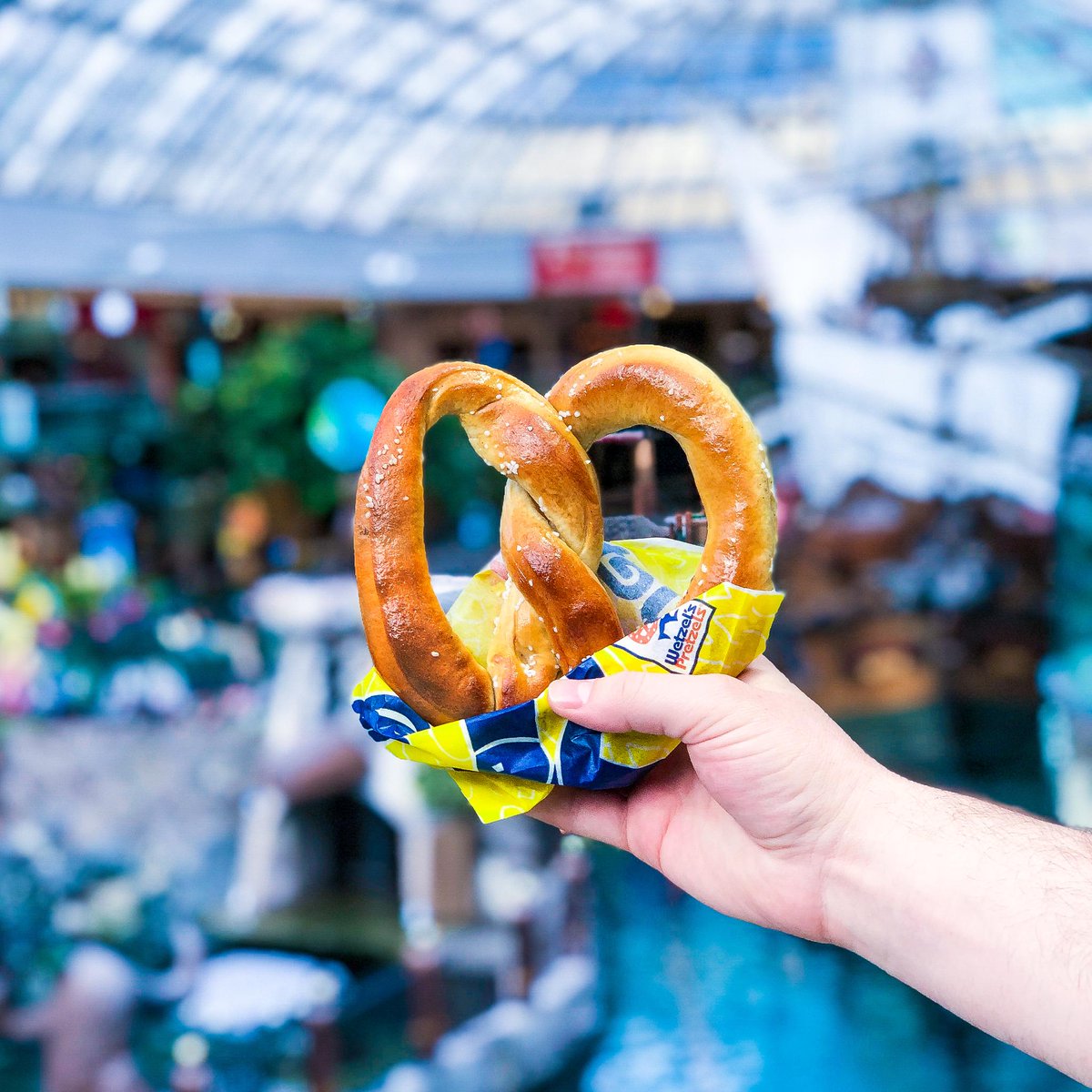 Official_WEM's tweet photo. Happy #NationalPretzelDay! We're celebrating with FREE PRETZELS from Wetzel's Pretzels! Don't be salty, come get one!  #NationalWetzelDay #yegeats https://t.co/q9cJg0KRIP