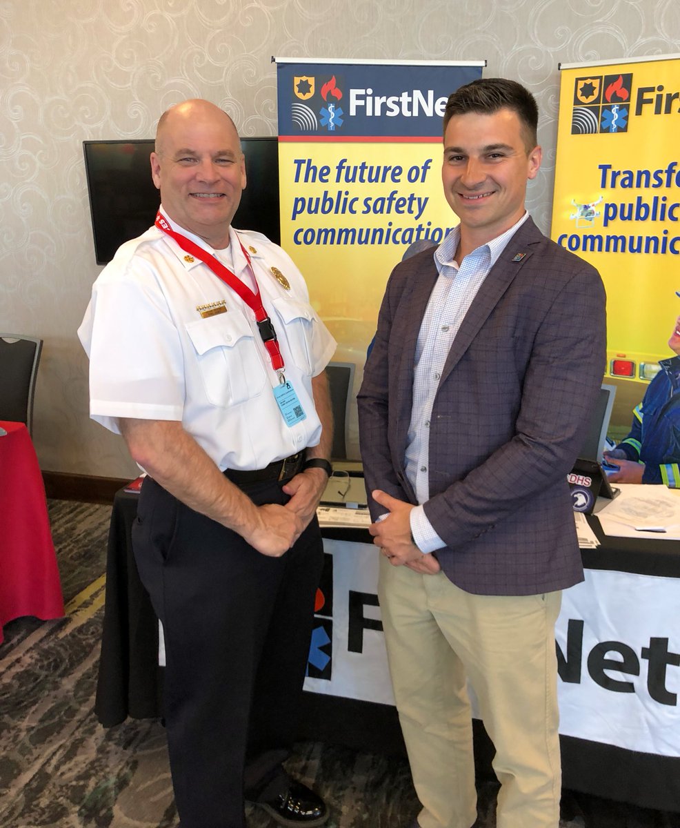 SSgtKRich's tweet photo. Appreciate the opportunity to engage with @KSFFA this week. Your feedback on the @FirstNet network will result in a better communications experience for firefighters across Kansas. Thanks to @SalinaFire for hosting and nice to meet you Chief Royse! https://t.co/C6Edo4lRLv