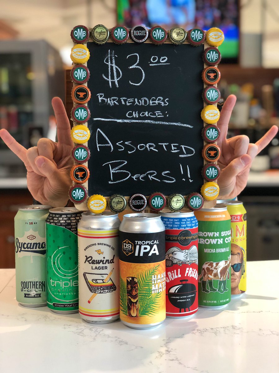 Folks, it’s #Friday, which means it’s time to kick your weekend off right 😎🍺🤙

Tonight we’ve got Josh Daniels playing on the veranda at 6pm (barring random tornados 🌪) and $3 assorted beers 👀🍻🎸🤘

WHILE THEY LAST‼️🏃‍♂️🏃‍♀️💨

#charlotte #cltbeer