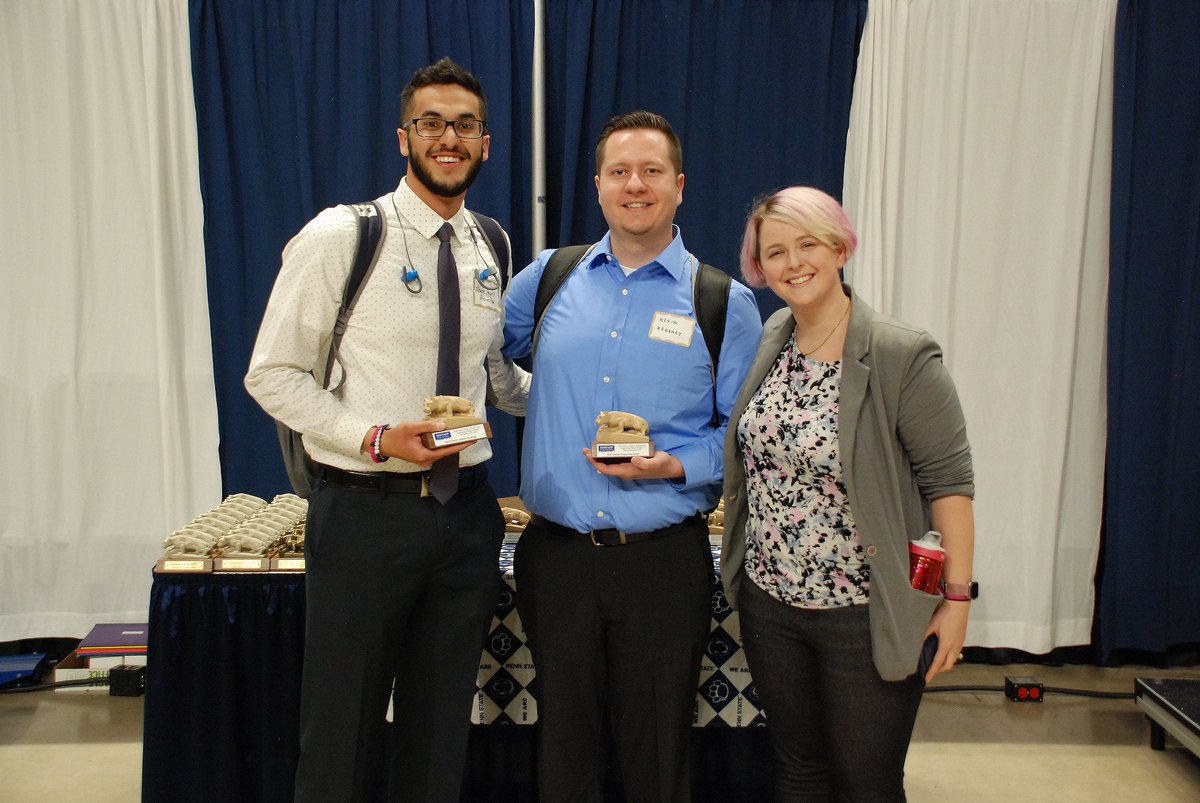 PennStateSEDI's tweet photo. 🏅Congrats to all our Spring 2019 @PSUEngineering Design Showcase winners! View more pictures from the event at https://t.co/E0lxNOltVr. #WeAre #DesignYourFuture #DesignMatters #CornerstoneEngineering #EngineeringDesign #EngineeringLeadershipDevelopment https://t.co/lVuYJIVoga