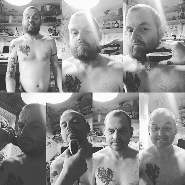 daf187's tweet photo. Goodbye to the beard...5 years of friendship, dried soup and other assorted mislaid food items. #exbeard https://t.co/sHWQYAYl4p https://t.co/TsZQyLxdU4