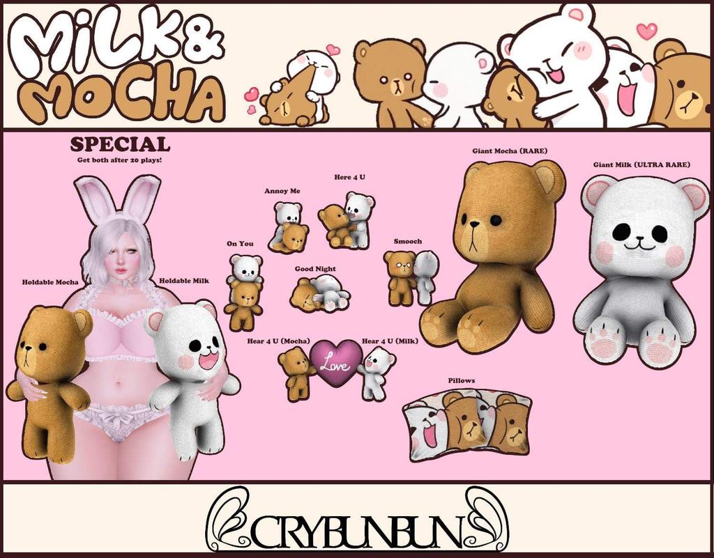 milk and mocha plush