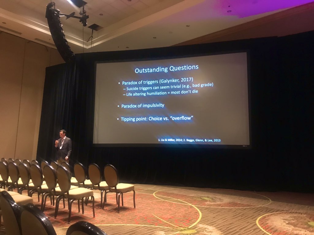 Our very own Dr. Capron on the paradox of triggers: “If an unacceptable loss occurs, it triggers an immediate increase in risk.” #AAS19