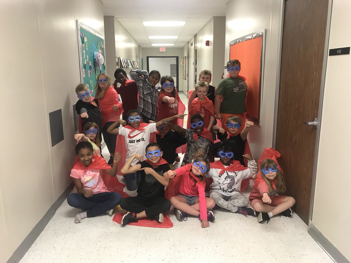 MsGholson's tweet photo. We are SUPER ready for the MAP test next week! Not all superheroes wear capes but mine certainly do! So proud of these super students! @Mill_Creek_ISD @ISDSchools #isdstrong #MillCreekProud #isd3rdgrade https://t.co/zA06UppdRk