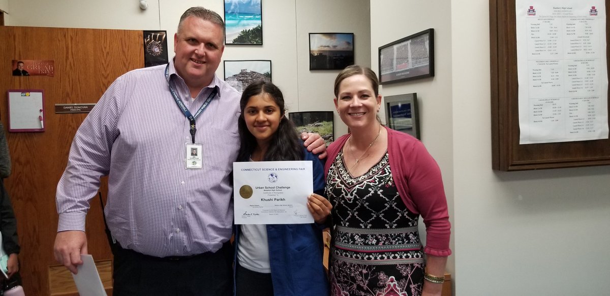 MrDPrincipalDHS's tweet photo. Congrats to Khushi for her awesome project at the 2019 CT Sci & Eng. Fair! Engineering a Polylectic Biomimetic Micro Aerial Vehicle to Pollinate Flowers. #lovenature #multipleawards #justafreshman #DHSPride https://t.co/VqJR2VdRBR