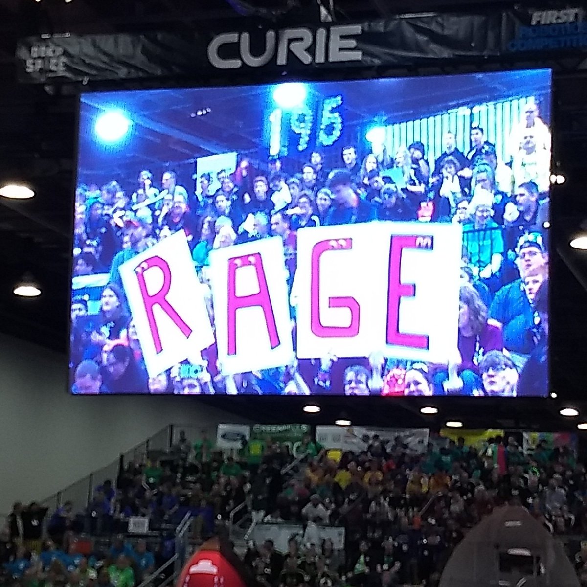 Some CT spirit over on Curie!  <a href="/frcteam195/">FIRST Team 195</a>

And googly eyes make everything better!

#nefirst  #morethanrobots #frcworlds