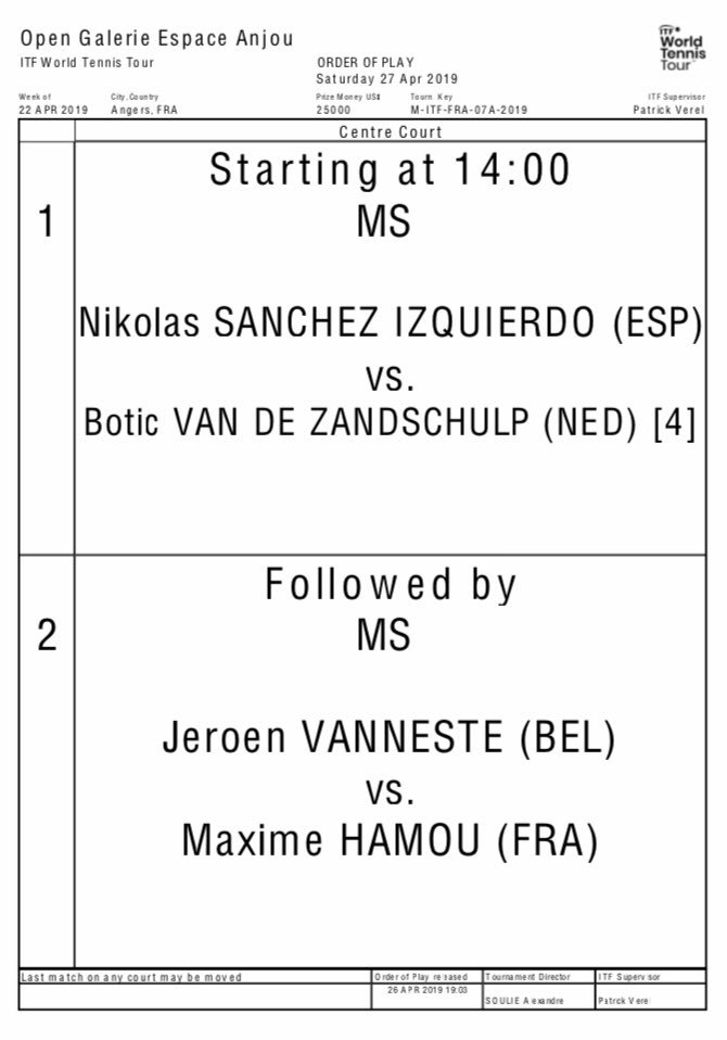 FutureAngers's tweet image. 📆 Samedi 27 avril : demi-finales au programme, à partir de 14h 🕑. 
▶️ Entrée payante : 5€.

#SportAngers 🎾