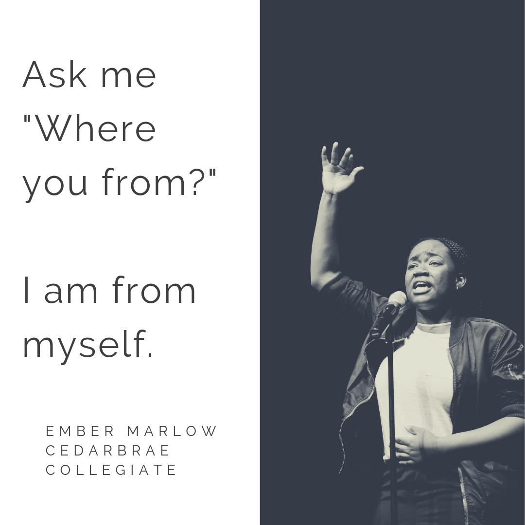 Ont_LOVE's tweet image. This #GetFreeFridays at #LTABToronto2019 and #LOVEOntario

We have an amazing quote from one of our LTAB students, Ember from Cedarbrae CI. See the full poem published in our LTAB Anthology. Pick up a copy at this year's finals on May 11th! Save the date!