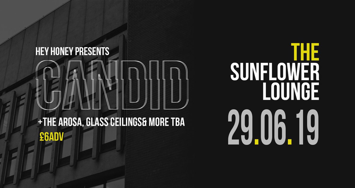 the_arosa's tweet photo. Hola, we’re playing on one hell of a line up come June 29th supporting the boys @candidcov at their single launch, hosted at The Sunflower Lounge ⚡️ 

This WILL sell out, grab tickets here: https://t.co/rDGYcDXNGq https://t.co/Qsy9tv3DLt