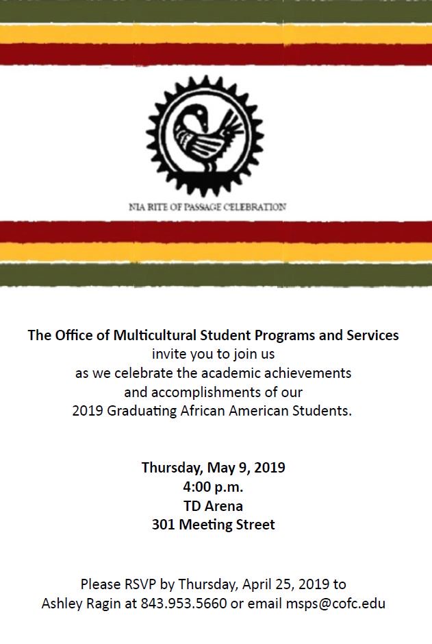 CofC MSPS (@multiculturalst) on Twitter photo 