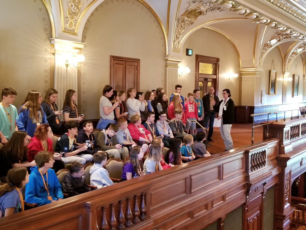 TUrbanski81's tweet image. Touring the State Capitol Building #SpringfieldTrip #ChannahonPride