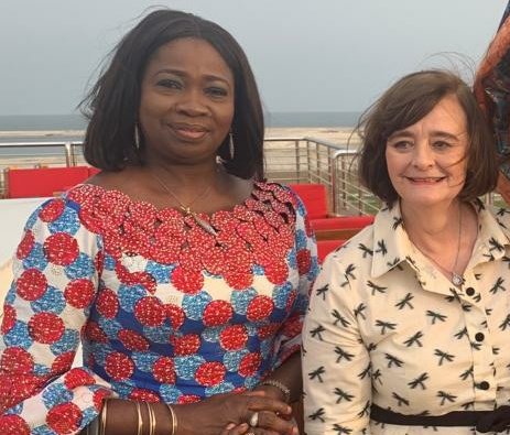 LeMagnumOpus's tweet photo. Hon. Abike Dabiri-Erewa, senior special assistant to the President on Foreign Affairs and Diaspora at a meeting with Lady Cherry Blair in Lagos recently. https://t.co/HXZrxdwpdu