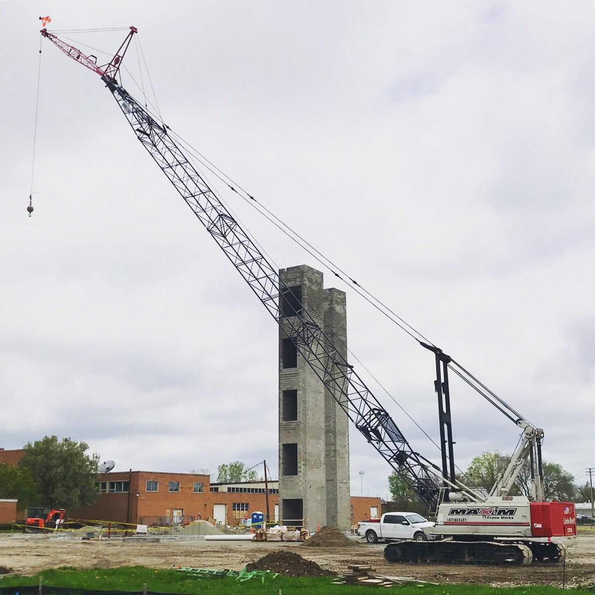 browning_rep's tweet image. We keep hitting those milestones out at @16Techinnovate ... Structural steel to start in May and we’ve got the crane assembled and ready to go - thanks @geigerpeters #16Tech #hittingmilestone #ontime #construction #projectmanagement #structuralsteel #crane