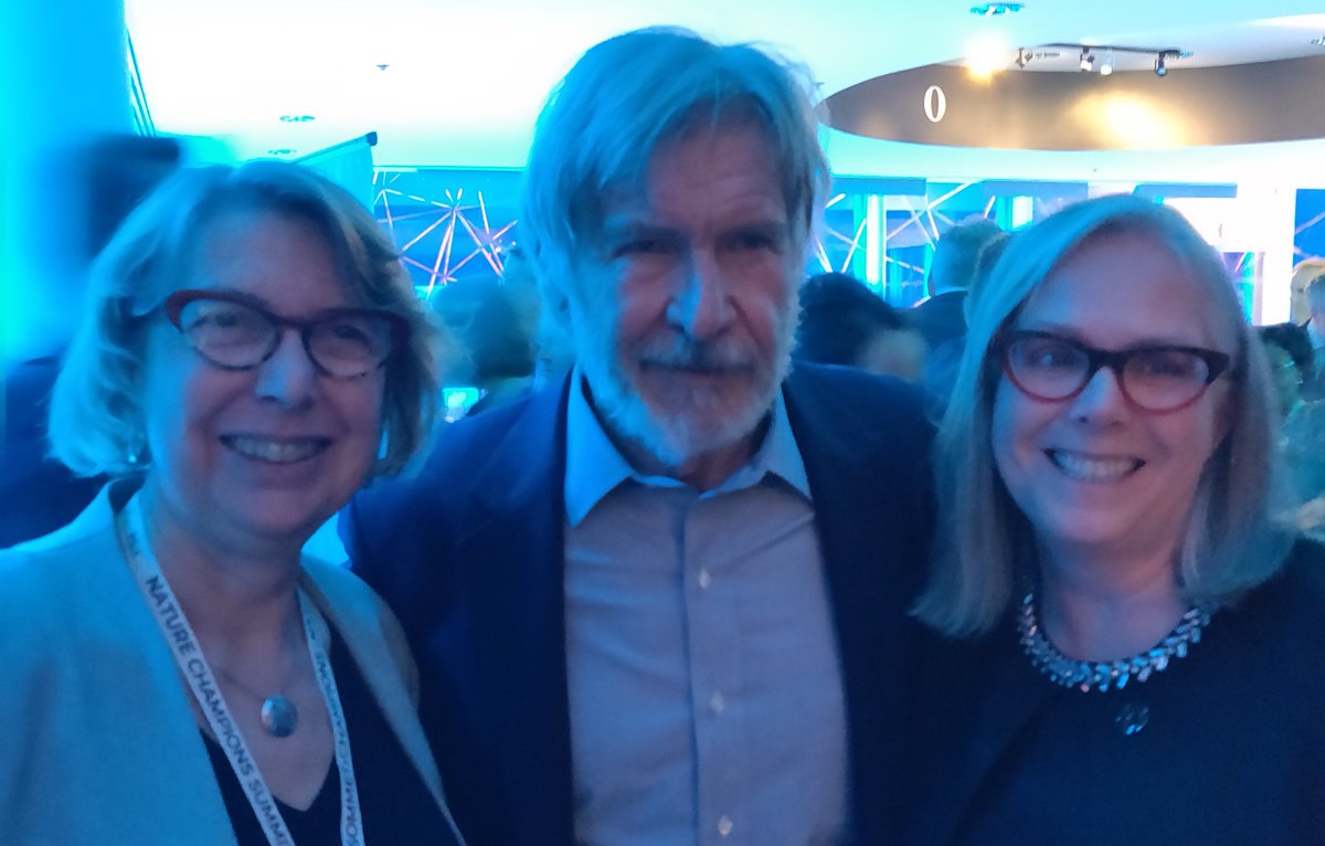 sabinejessen's tweet photo. Thank you Harrison Ford for being a #NatureChampion for over 30 years. It was a honour to meet you at the #NatureSummit. @cpaws @WoodleyAlison #CPAWSattheSummit #AllInForNature https://t.co/QNmiwYYURC