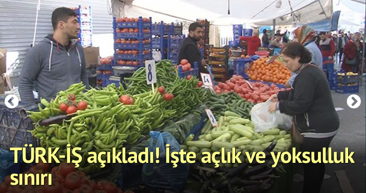 4 kişilik ailenin

Açlık sınırı : 2,107 lira
Yoksulluk sınırı : 6,863 lira