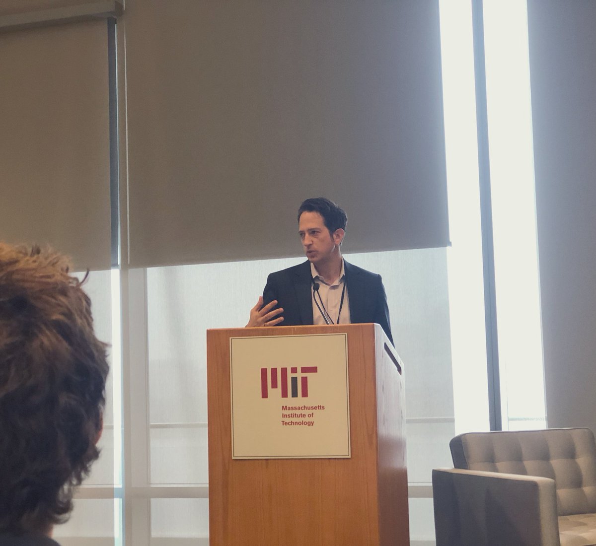 MITSloanSusty's tweet photo. Wrapping up this year’s Sustainability Summit - @jasonjjay discusses the responsibility that leaders have to bridge power and love to tackle our biggest challenges | #MITSS19 #SustainableMobility https://t.co/6A0BXNZW1Z
