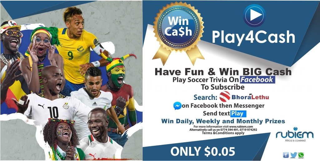 Best soccer Trivia on Facebook. Play4Cash. Win daily prizes...