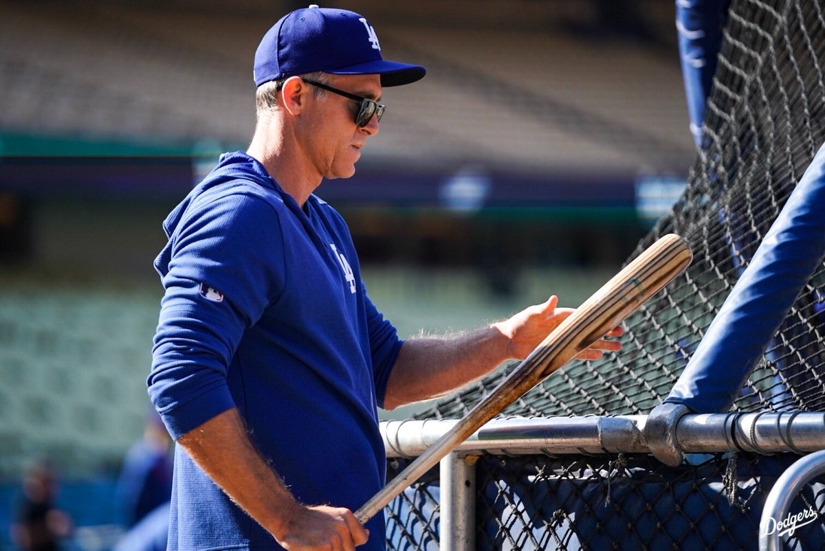 Dodgers's tweet photo. Think Chase misses baseball just as much as it misses him? https://t.co/VvB4xNuRtq