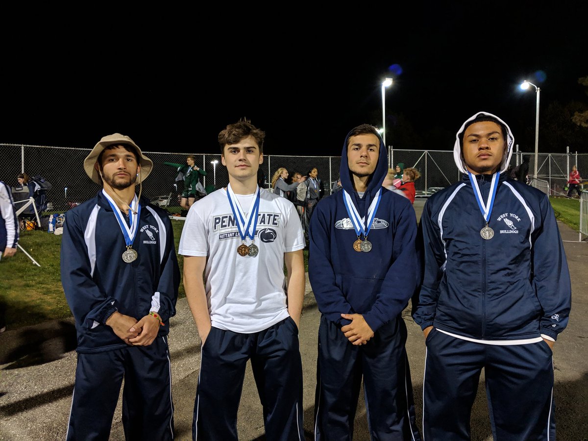 West York boys 4 by 100 took second place at the Ray Geesey invitational