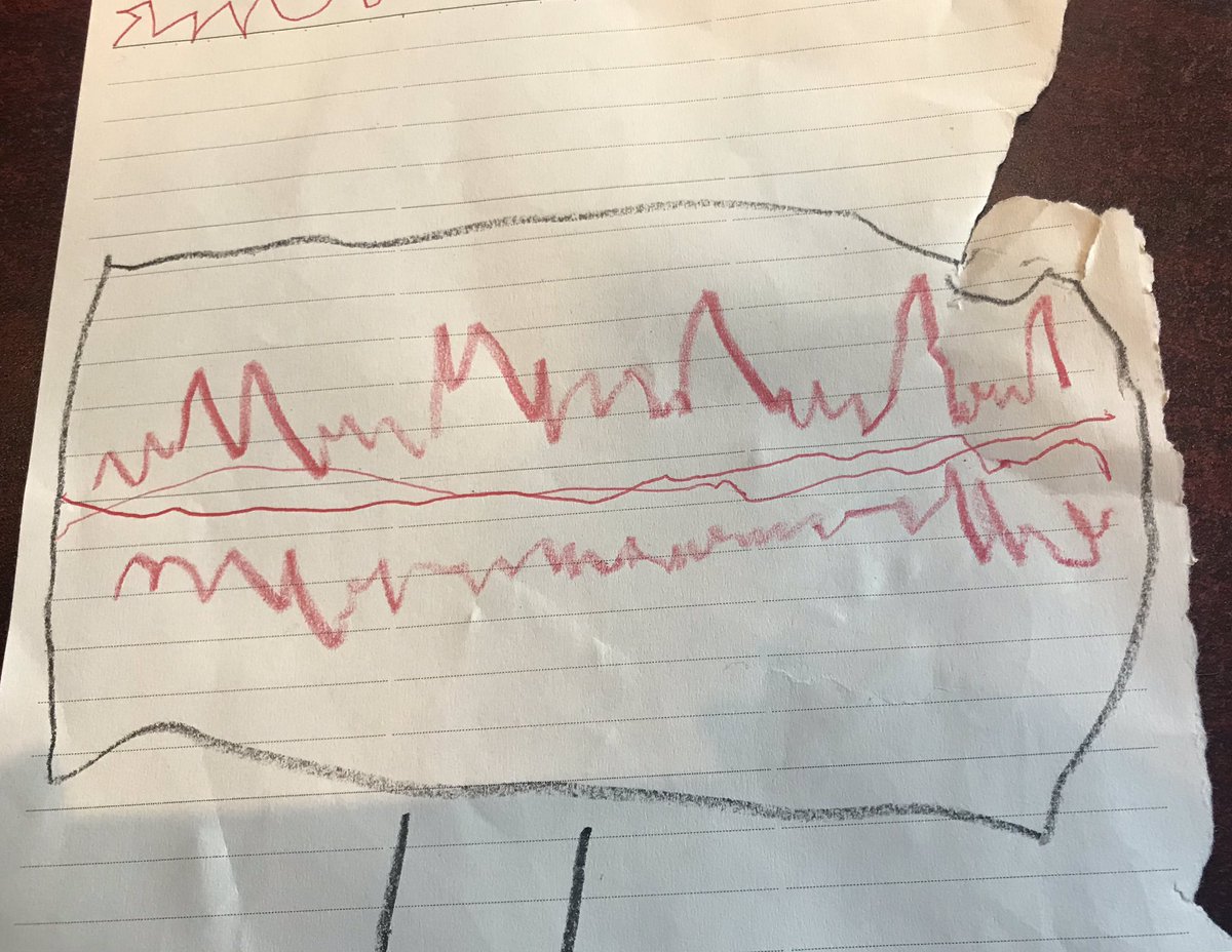 “It’s your work Mama!” 

Entitled “ECG” - by Nigel, 5yrs old. 

😬 maybe I am working too much... #EPeeps #ECGlovers <a href="/SchakrabartiEP/">Shanta Chakrabarti</a> <a href="/ECG_Emily/">Emily Murtagh</a> <a href="/DrJasonAndrade/">Jason Andrade</a> <a href="/MelCMulder/">Melanie Mulder</a> <a href="/dionenordby/">Dione</a> @jenna_gibson_ <a href="/akrahn7/">ŞAKİR ŞAHİN</a> @MarcDeyell