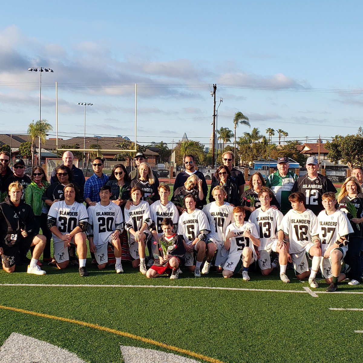 CoronadoLax's tweet photo. Game time!  It's Senior night on the Island.   Your Islanders are celebrating the 2019 Sr class and battling Scripps Ranch tonight! https://t.co/8CztmWQSwN
