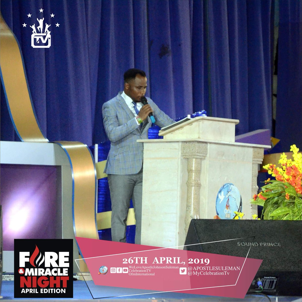 ofmhamburg's tweet photo. #SonOfTheOracle

Pst. Isaac .O. Ministering.

Topic: GOD TURNED IT AROUND.
Text: Psalm 126:1 - 6.

#April_FireAndMiracleNight
#WithApostleJohnsonSuleman
#OFMHQ
#CelebrationTV
#26th_April_2019. https://t.co/Zqgnb3PtGe