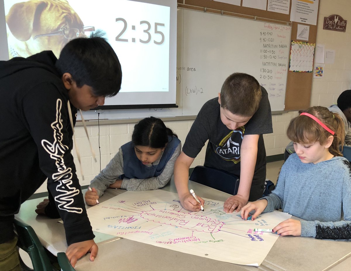 MrsStoneRocks's tweet image. Deep thinking while working on #causalmodels and seven word summaries about wellness and relationships with and between peers and adults in the school community. @ChpsMilton #peacebuilders @RotmanIThink #bravoprogram @CHPSLibrary #IntegrativeThinking