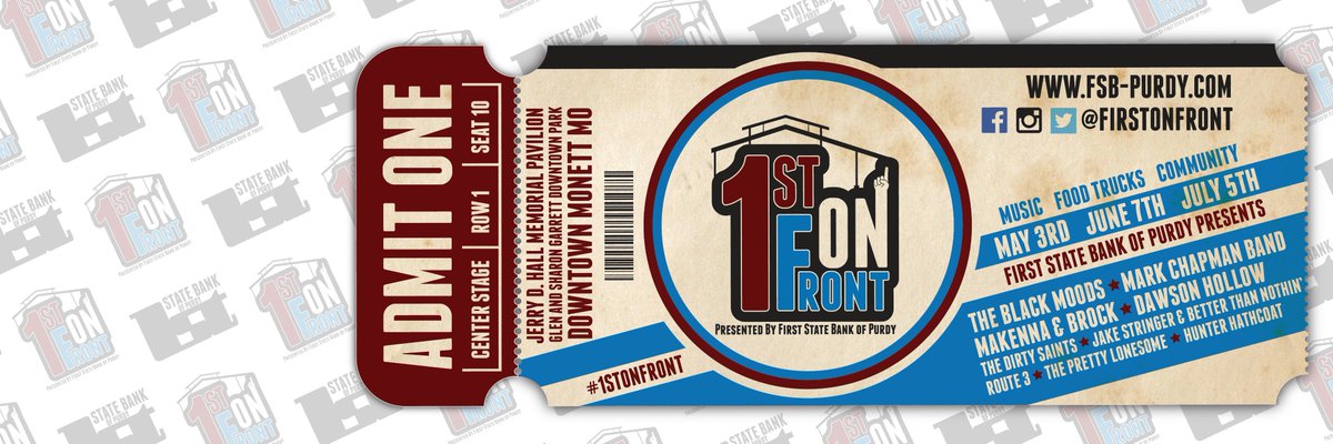 Check out our line up for 2019! #1stonFront - May 3rd - June 7th - July 5th