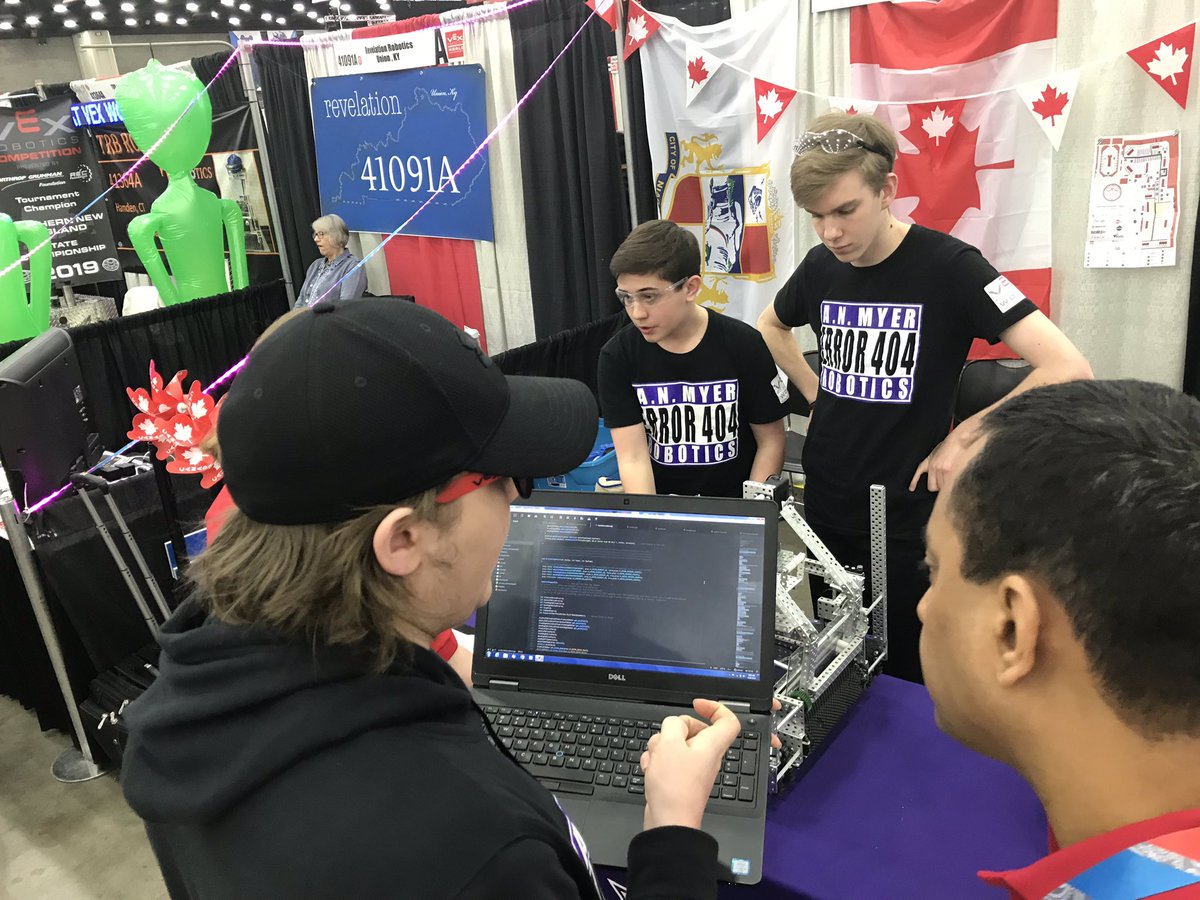 loopie1974's tweet image. Day 2&amp;amp;3 at #VEXWorlds &amp;amp; the 1st 2 days of qualifying have concluded. ANMyer’s “Error404” team 40404A have represented @myernation &amp;amp; @dsbn extremely well thus far in our very 1st @VEXRobotics World Championships. Finished 22nd out of 305 in Skills. @DSBNTech @NiagaraFalls #mtech