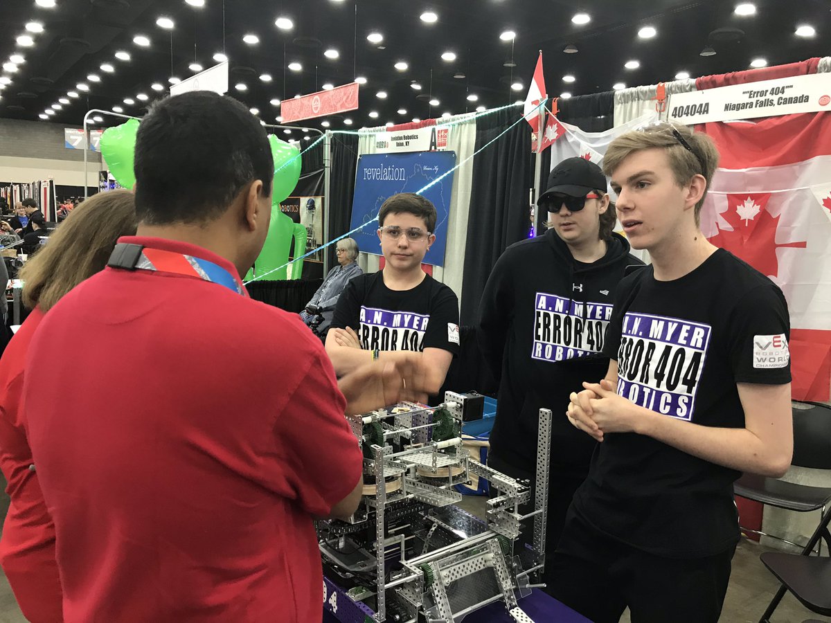 loopie1974's tweet image. Day 2&amp;amp;3 at #VEXWorlds &amp;amp; the 1st 2 days of qualifying have concluded. ANMyer’s “Error404” team 40404A have represented @myernation &amp;amp; @dsbn extremely well thus far in our very 1st @VEXRobotics World Championships. Finished 22nd out of 305 in Skills. @DSBNTech @NiagaraFalls #mtech
