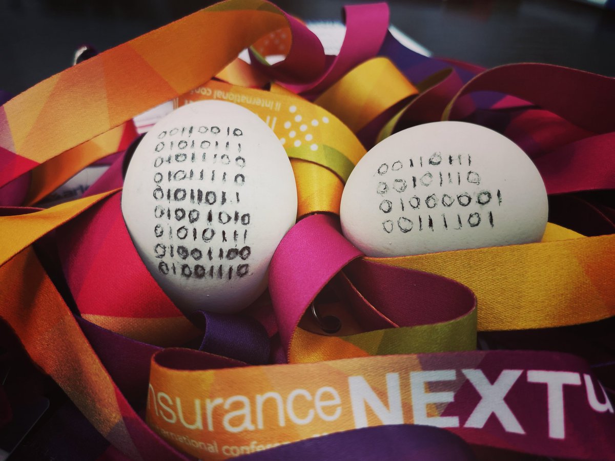 Digital Easter promo-code on The third International #fintech #Insurtech #Conference #InsuranceNEXT’UA 2019 
#EasterEgg #digital #PromoCode #ascii #binary #earlybird