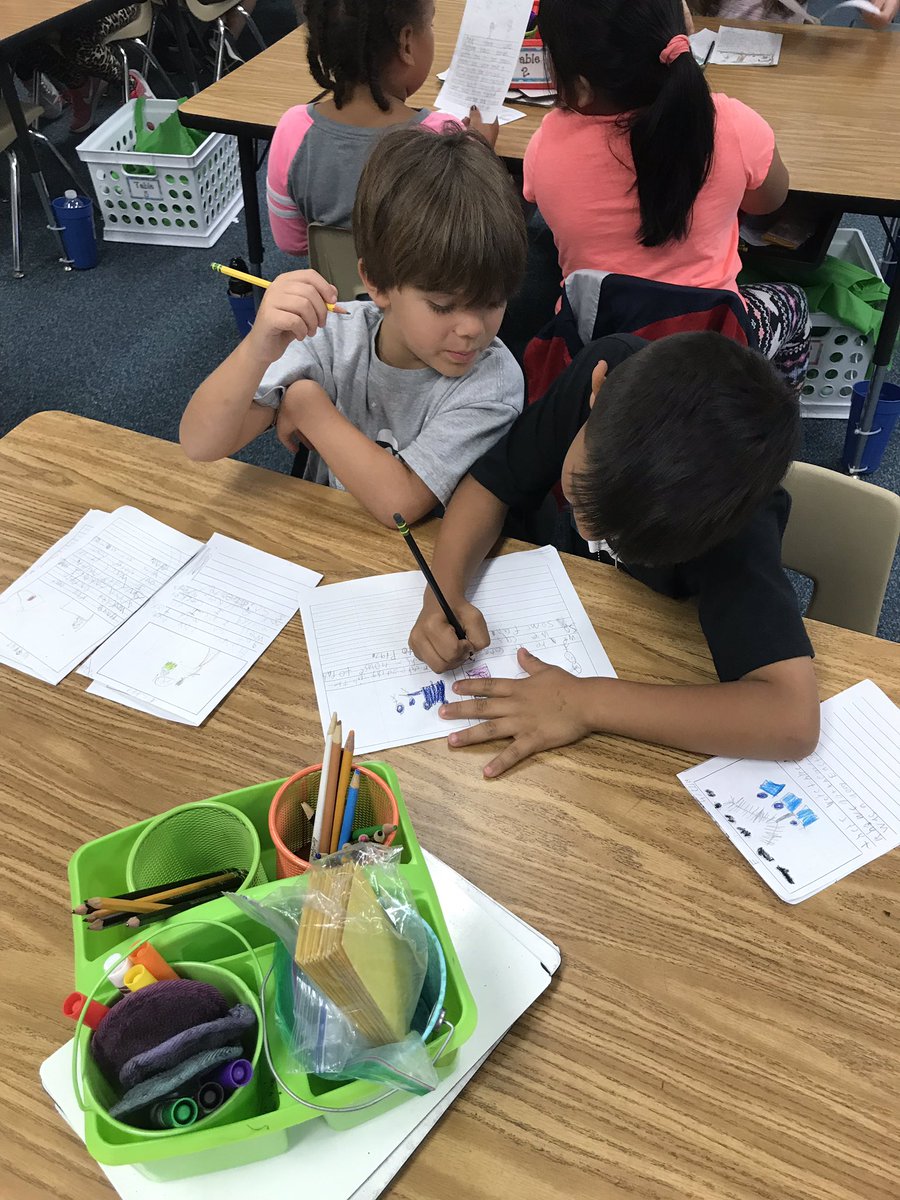 GunnFirst's tweet photo. Reviewing and editing each other’s work! Such a great way to learn from our peers and give them new ideas. @RobisonES #successatRES https://t.co/OfgmEnka4x