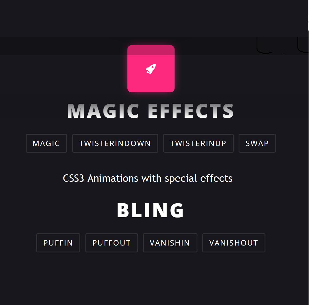 DevAwesome_'s tweet photo. magic CSS3 Animations with special effects:
https://t.co/sRWlwIxMtd
@minimamente #css #animation #css3Animations #magic #css3 #npm #gulp #yarn #frontend #awesome #programmer #programming #coding #developer #code #coder #tech #codinglife #web #dev #bhfyp #coderlife #coderpower https://t.co/YqEACGoL4p