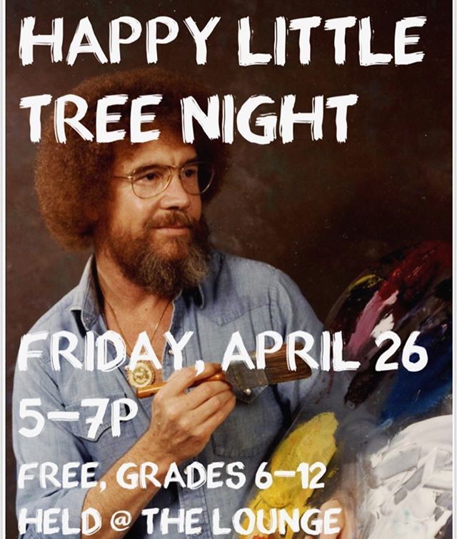 LOTeenLounge's tweet photo. TONIGHT!! Get your paint brushes ready! Check out our STORY to see which Bob Ross landscape we should paint, AND VOTE!
•
•
•
#PollTime #TONIGHT #BobRoss #HappyLittleTreeNight #FridayNightEvents #LOTeenLounge #LakeOswego #LivingWellInLO https://t.co/5BEOZEbmtL https://t.co/VGjfF0glN7