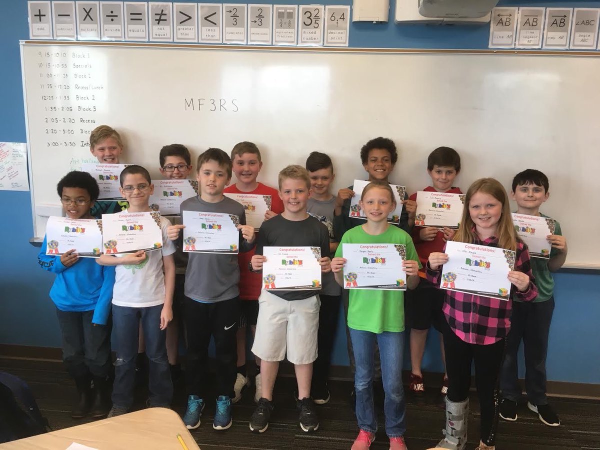 batavia_elem's tweet photo. Check out our students who can solve a Rubic’s Cube! https://t.co/1N6xPIBXs5