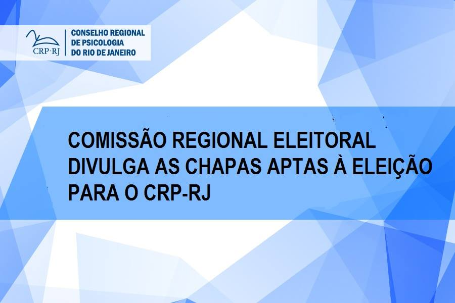 crprj's tweet photo. Comissão Eleitoral divulga chapas aptas à eleição para o CRP-RJ: https://t.co/8BQANmn4gT
#CrprjInforma #Psicologia #Eleições2019 https://t.co/6YTHxnrFst