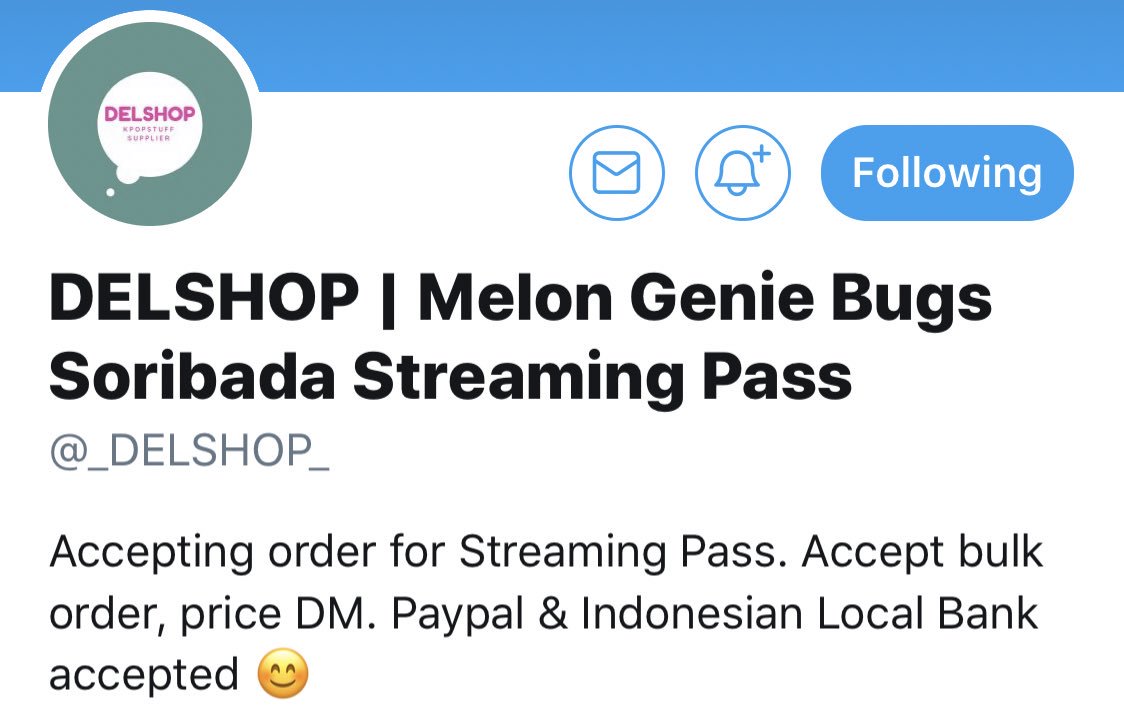 If you would like to stream on Bugs or Soribaba you can purchase streaming passes from  @_DELSHOP_ !