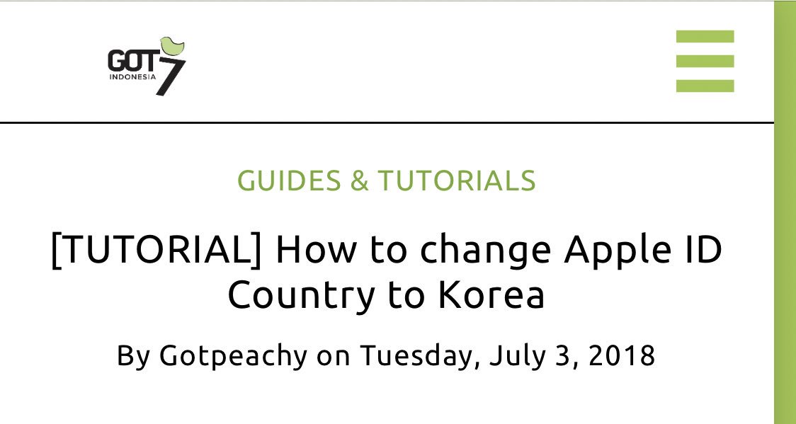 So first to stream on any Korean streaming service you will need to be able to download Korean apps. For Android users you can search for the apps APK on  http://www.apkpure.com  but for iOS users here is a tutorial on how to change your Apple ID!  http://got7indonesia.com/changeappleidt …