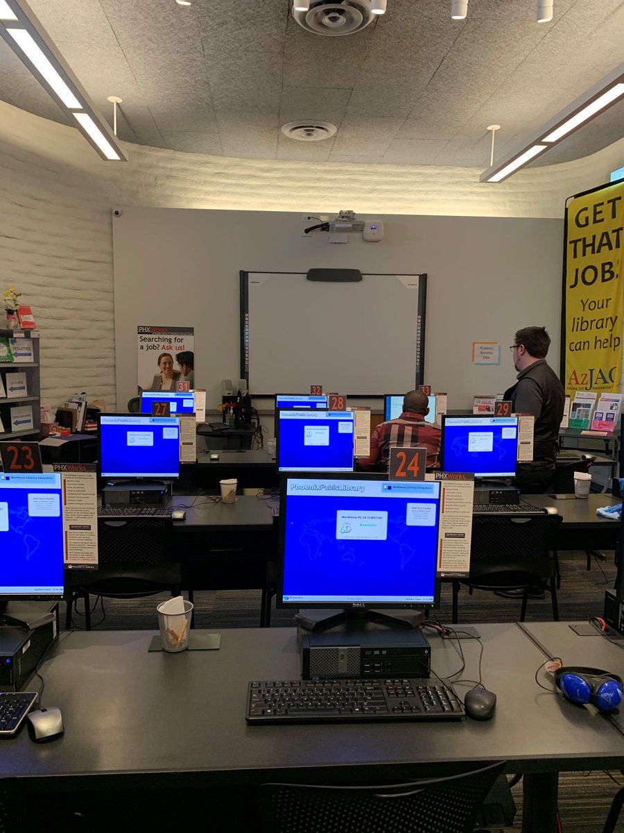 PhxLibrary's tweet photo. Discover a different @PhxLibrary location this spring! 🌸📚 #ocotillolibrary is dedicated to workforce programming & is a full service library. Stop in for a class! Open every day except MON. 🌼 https://t.co/yfcP8cLfnW #benniegonzales #durkinanddurkin #phx https://t.co/XWTF8PeBP7