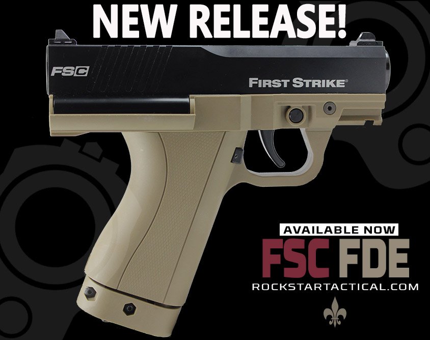 rockstartac's tweet photo. New Release! FSC FDE Pistols are here. Tippmann TMC Sale Going On Now! 
#firststrike #fscpaintball #tippmann #tippmanntmc #fsrpaintball #magfed #magfedpaintball #magfedonly #paintball #tippmannpaintball #tmcelite https://t.co/H7VRTXIWzS https://t.co/u6RO4fGKBX