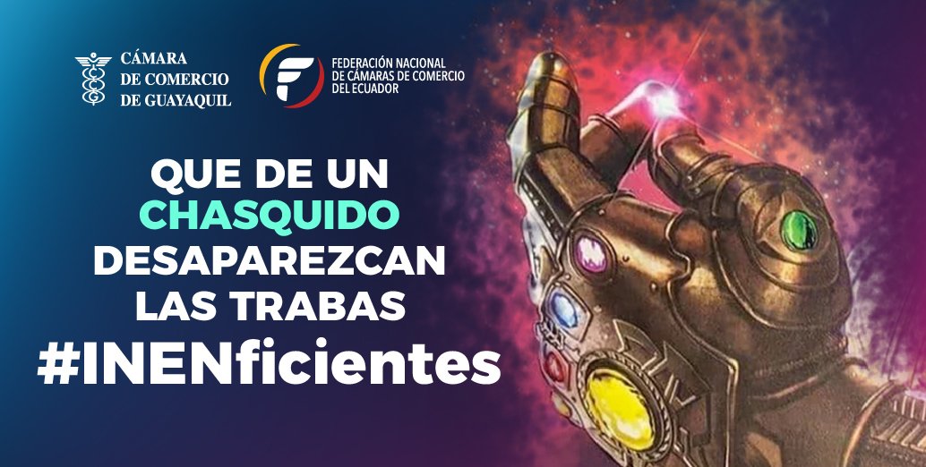Comparte éste post, si quieres desaparecer todas las trabas #INENficientes que dificulta el comercio y encarece la vida de todos los ecuatorianos 🇪🇨

Por el #LibreComercio 🤝