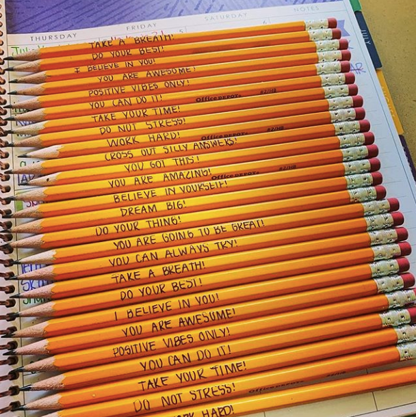 #FeelGoodFriday - It's testing time for many students. Help students keep their eye on the prize with these motivational pencils. We love this positive spin on a sometimes stressful time.#LighthouseCares #LeadOurScholars #HelpChildrenSucceed

Idea from: @havecoffee_willteach