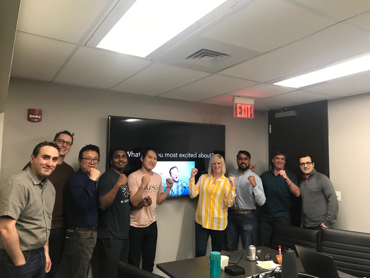 TonyaEhlmann's tweet photo. My favorite Friday of the month. This team rocks π. #Connect #MoveMountains #AliceIsAlive #MachineLearning #AI #DisruptionThatExcites #NewExperiencesChangeBeliefs β¦@jkbull23β© β¦@XiaoYang234β© https://t.co/LLoP0tgMcW