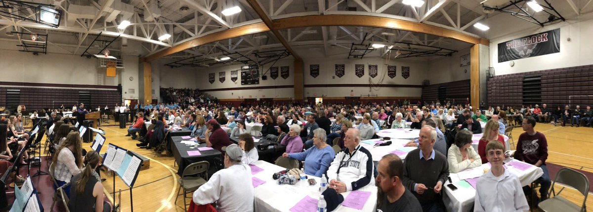 TColabufo's tweet photo. A packed gymnasium @CentralSquareSD for our annual Cabaret Concert. So many talented students here tonight. Congratulations to Mr. Craig Elwood on being inducted into the Central Square Hall of Fame. It is much deserved!!! https://t.co/HS8W4BS6cA