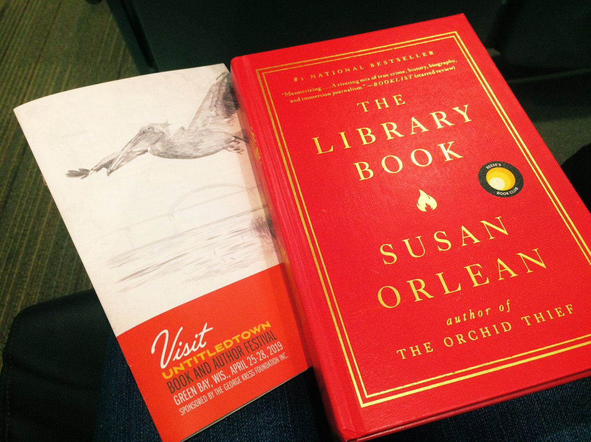 KathrynWisn's tweet photo. Excited to hear from @susanorlean at Green Bayβs #Untitledtown book and author festival. Sheβs speaking about #TheLibraryBook https://t.co/YYfnZUhaNe