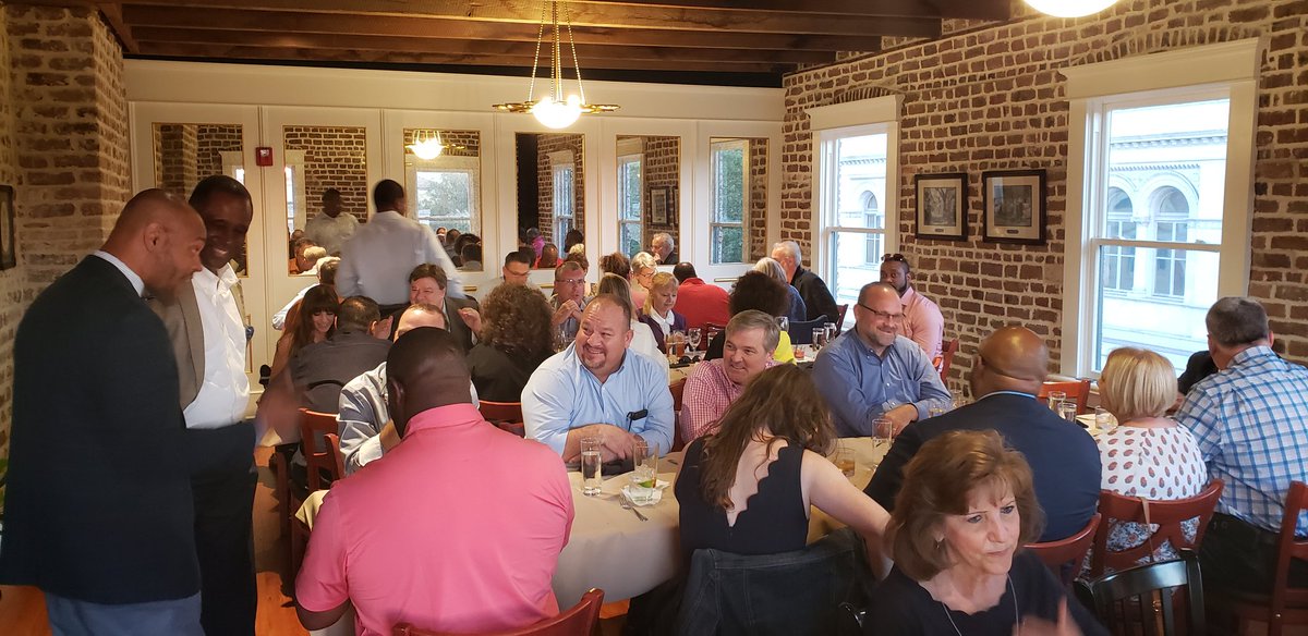 PGRelations's tweet photo. What a great turnout! Thank you for all who attended our dinner, clients and commissioners for the ACCG conference in Savannah. #peachtreeapproach https://t.co/wLxiiocBJR
